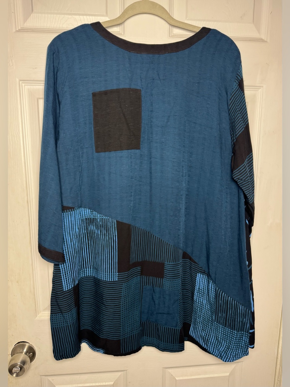 Lyng Designs "Kiana" Pocket Tunic Top Art to Wear Artsy Lagenlook Quirky Boho - Picture 10 of 12